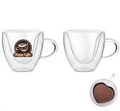 250ml Double Wall Heart Glass
