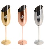 260ml Stainless Steel Slanted Champagne Flute