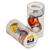 3 Lindt Balls In Clear Tube