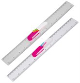 30cm Plastic Ruler With Flags