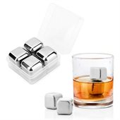 4 Stainless Steel Ice Cubes