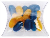 40gm Jelly Beans Corporate Colours Clear Pillow Box