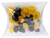 40gm Mini Jelly Beans Corporate Colours Clear Pillow Box