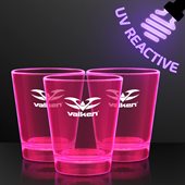 44ml UV Reactive Pink Light Shot Glass