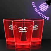 44ml UV Reactive Red Light Shot Glass