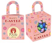 5 Mini Pink Easter Eggs In Pink Easter Noodle Box
