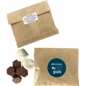 50g Lindt Buttons & Marshmallows In Kraft Paper Bag