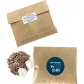 50g Lindt Hot Chocolate Flakes & Marshmallows In Kraft Paper Bag