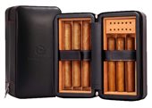 6-Cigar Fitted Bays Leather Case