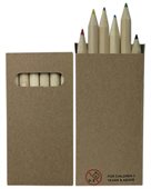 6 Piece Mini Colouring Pencils