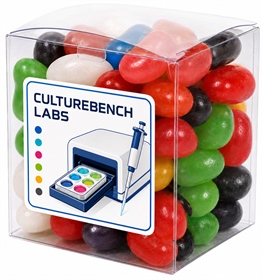 60g Mixed Jelly Beans Clear Cube