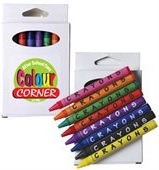 8 Assorted Coloured Crayons