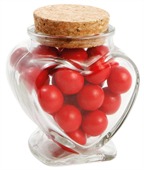 80gm Jaffa Loolalikes Glass Heart Jar