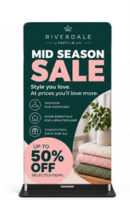 850 x 1400mm Stretch Fabric Banner