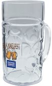 8oz Clear Polystyrene Plastic Sampler German Beer Mug