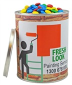 900gm Choc Beans Corporate Colours 1000ml Paint Tin