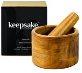 Acacia Wood Mortar & Pestle