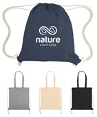 Algarve Recycled Cotton Drawstring Bag