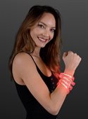Alpha Red Glow LED Printed Bracelet