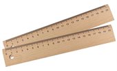 Alviano 20cm Wooden Ruler