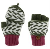 Amato Kids Jacquard Fingerless Gloves with Flip Cover