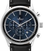 Athena Blue Sunray Dial Chronograph