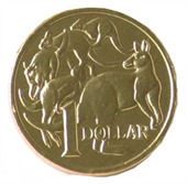 Australian One Dollar Chocolate Coin