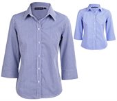 Baily Ladies Multi-Tone Check 3/4 Sleeve Shirt