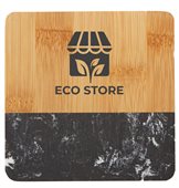 Bamboo & Marble Drink Coaster