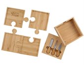 Bamboo Tray Puzzle Cheese Set