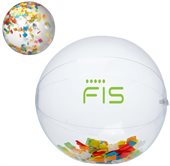 Beach Ball With Multi Colour Confetti