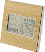 Beaumont Bamboo Clock & Weather Station