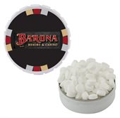 Big Round Snap Top Tin With Sugar Free Peppermints
