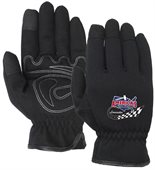 Black Slip On Touchscreen Mechanics Gloves