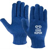 Blue Knit Freezer Gloves