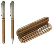 Branded Bamboo Pen Set