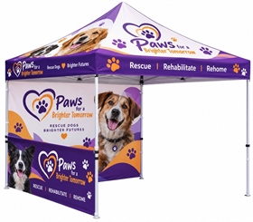 Branded Pop Up Marquee 3m x 3m With Back And Side Wall