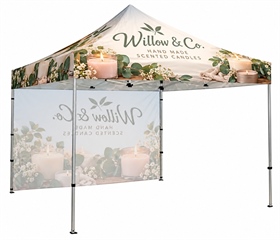 Branded Pop Up Marquee 3m x 3m With Back Wall