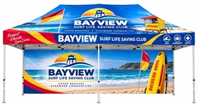 Branded Pop Up Marquee 6m x 3m With Back Wall