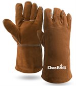 Brown Suede Leather Welder And Fireplace Gloves