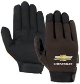 Brown Touchscreen Mechanics Gloves