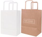 C4B Small Flat Handle Kraft Paper Bag