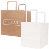 C4D Large Flat Handle Kraft Paper Bag