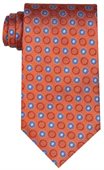 Cambridge Silk Tie In Orange