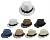 Cannes Straw Fedora Hat