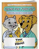 Caring For Your Pets Themed Childrens Colouring Book