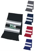 Centralia Two Tone Knit Scarf With Fringe