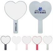 Charm Heart Shaped Handheld Mirror
