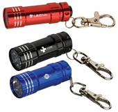 Coloured Metal Torch with Key Tag