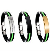 Colourful Polyurethane Bracelet With Lock Clasp